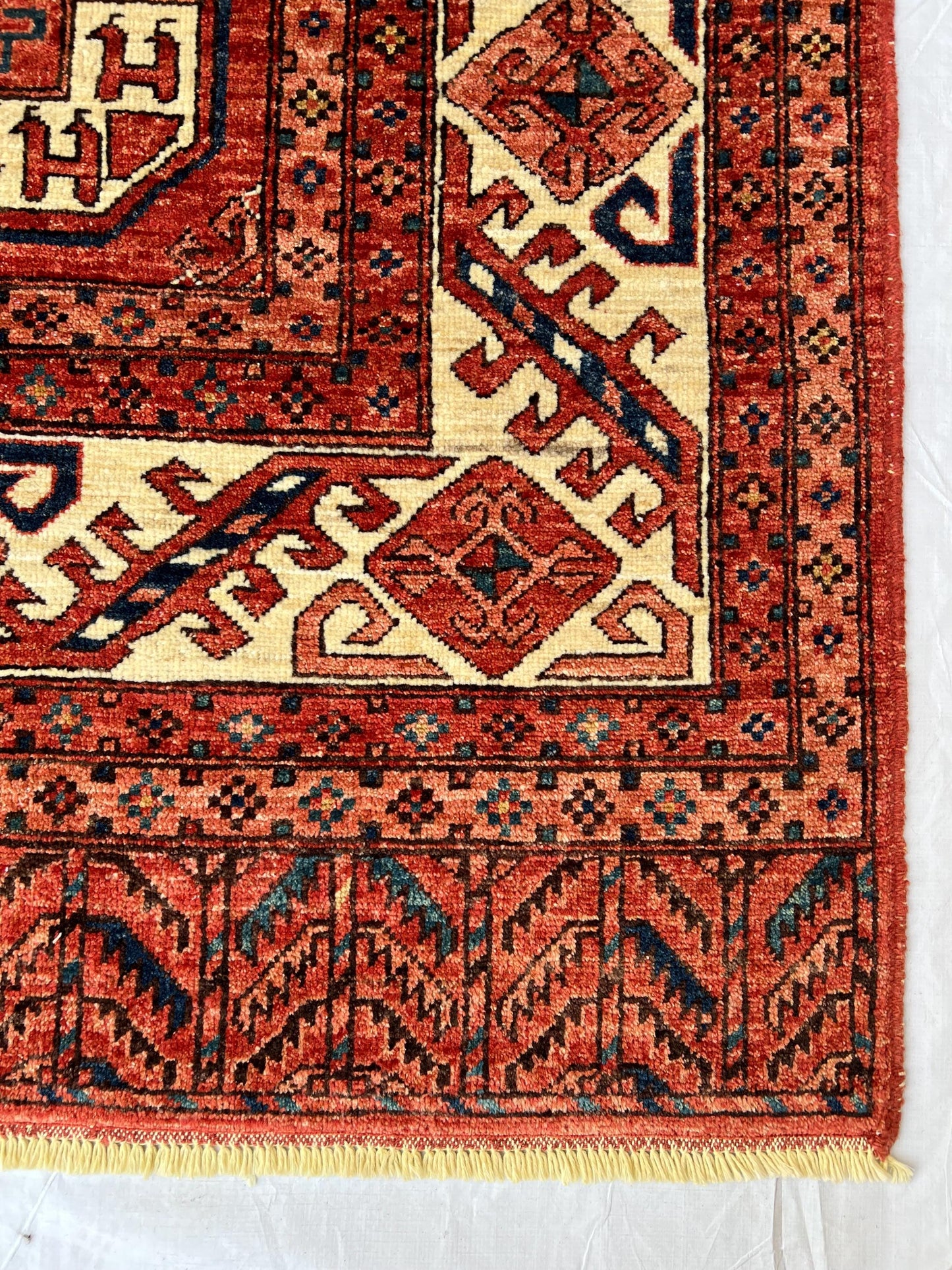 Handmade Tribal Wool Rug,Large Red Tribal Rug,Nomadic Rug,Caucasian rug,Turkman Tribal rug,living room rug,bedroom rug,office rug,Area rug