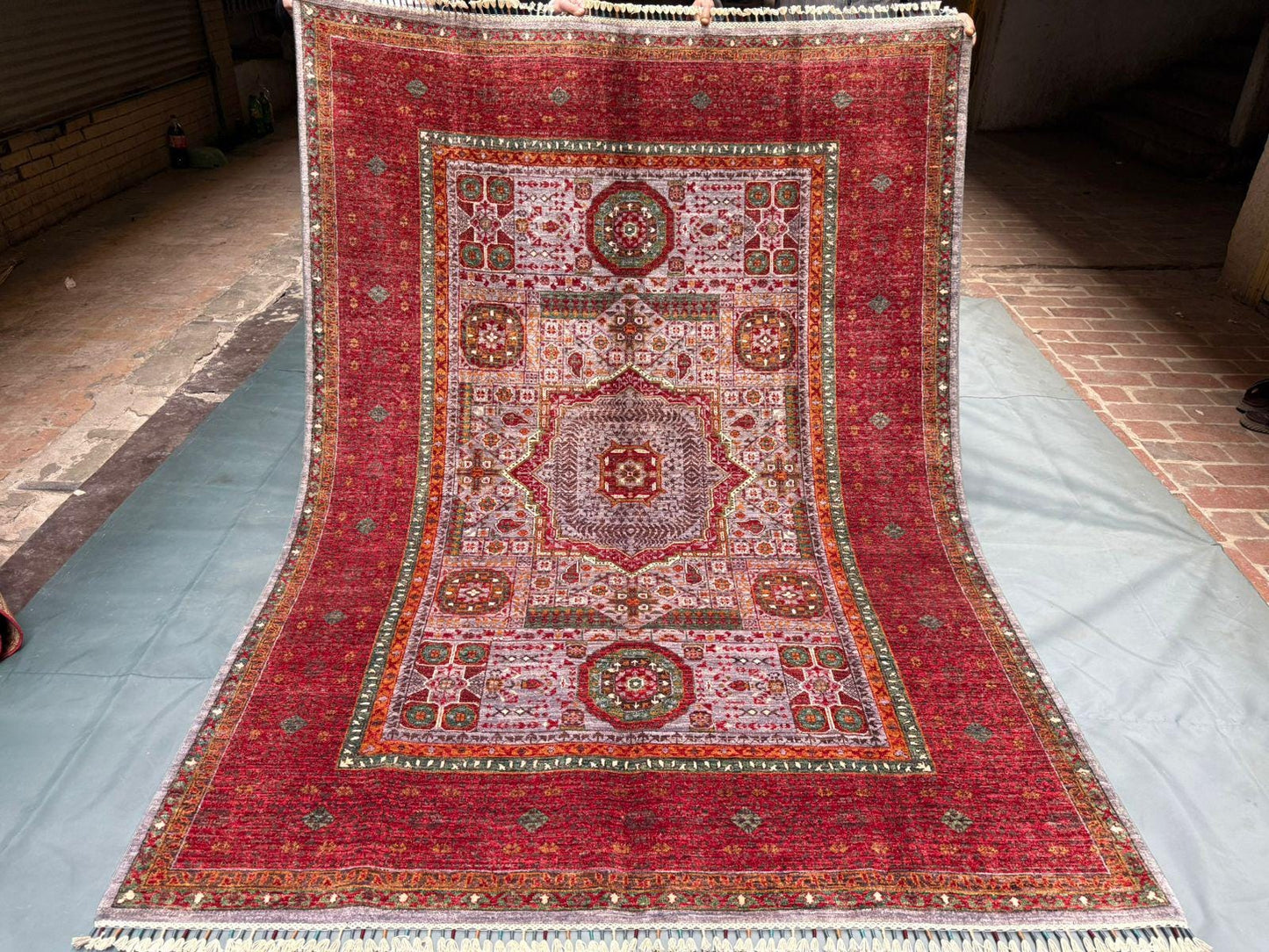 5x8 Red Mamluk Rug,Turkish oriental mamluk rug,Luxury Mamluk Style Rug,One of kind mamluk rug,Turkish 5x8 mamluk rug,Living room rug.