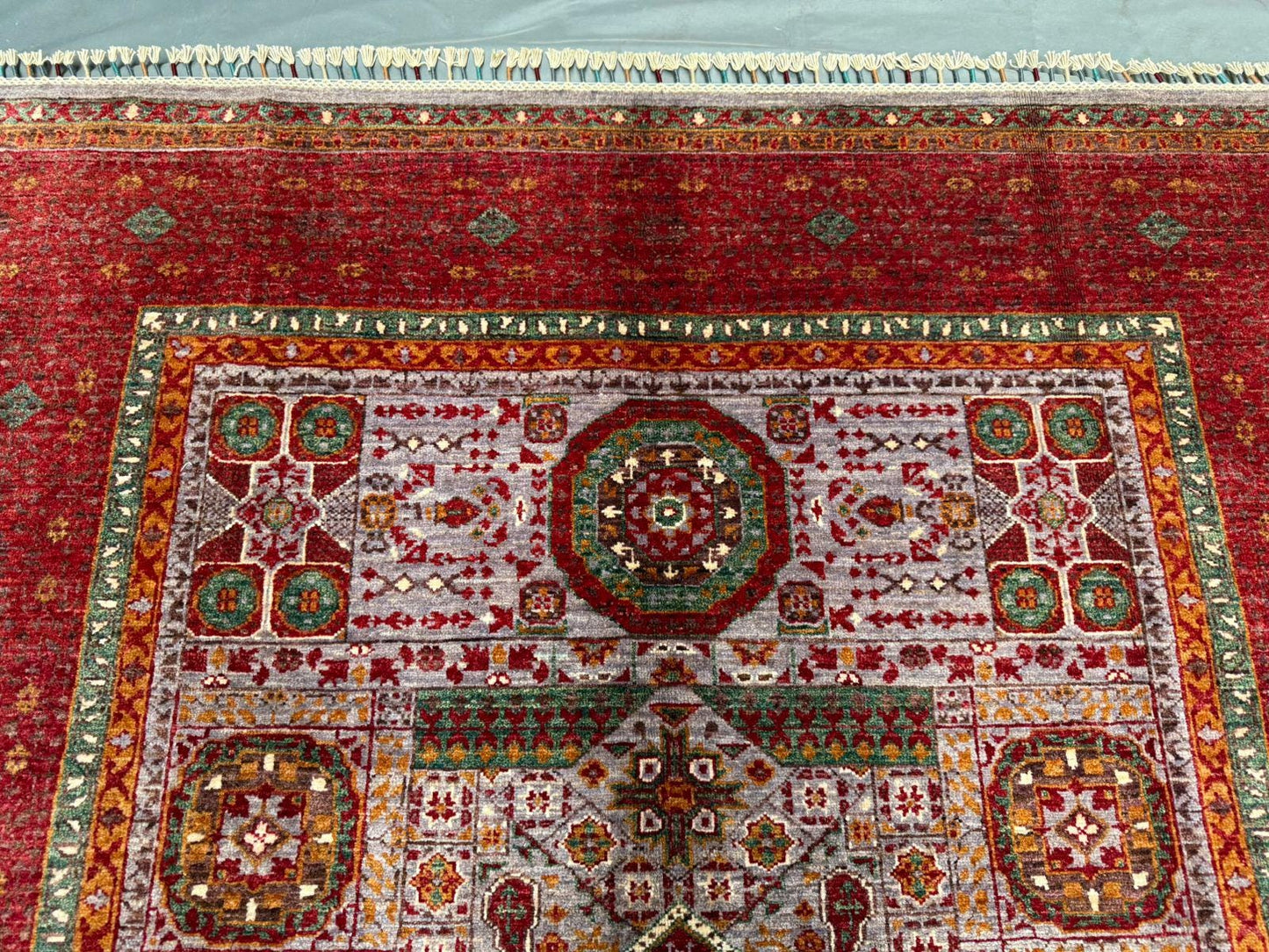 5x8 Red Mamluk Rug,Turkish oriental mamluk rug,Luxury Mamluk Style Rug,One of kind mamluk rug,Turkish 5x8 mamluk rug,Living room rug.