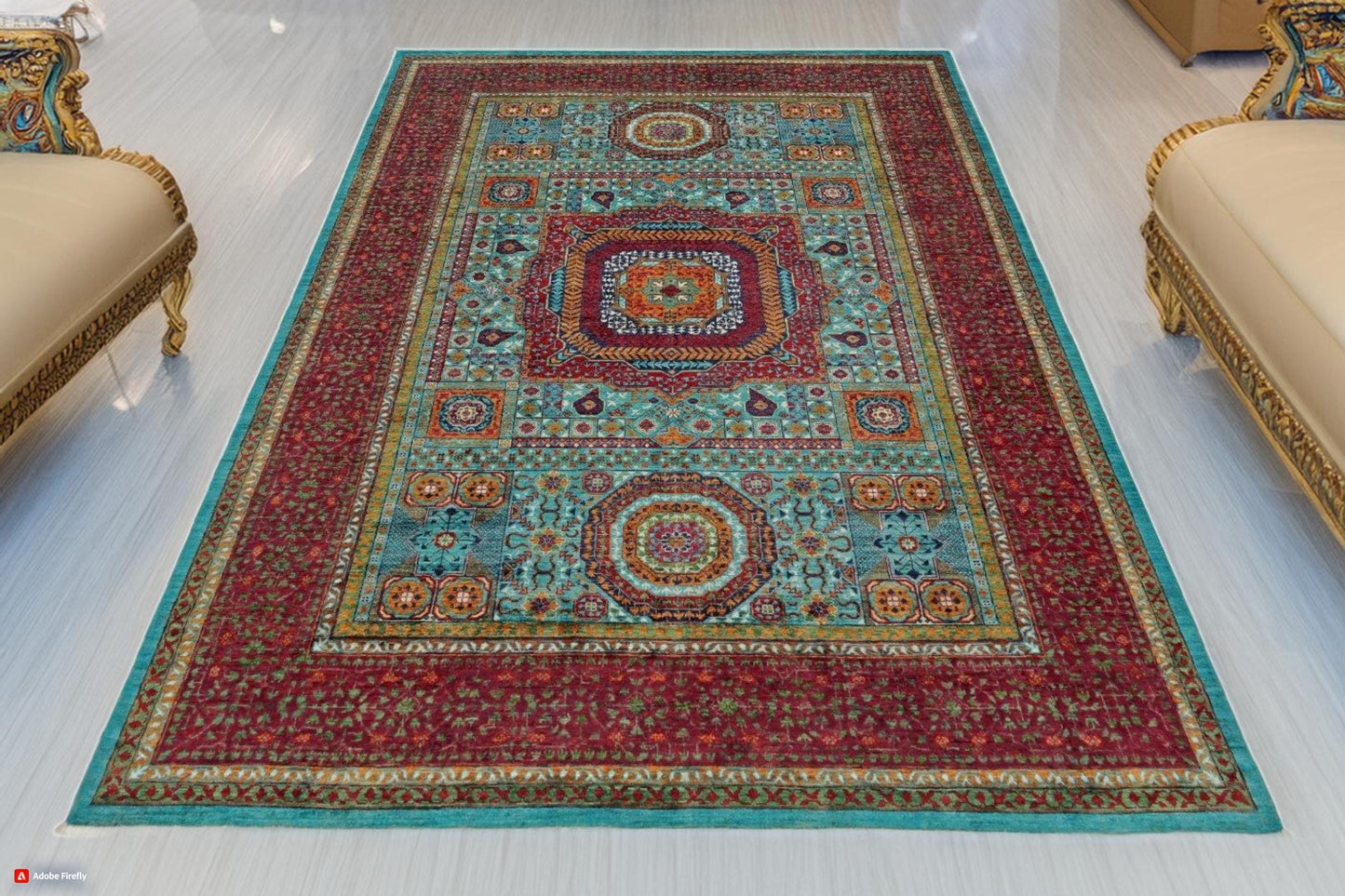 Artisan-Crafted Mamluk Rug 7x10,Oriental Handmade Mamluk Rug 7x10,7x10 for Living Room Decor,Living room rug,Bedroom rug,Large Area rug.