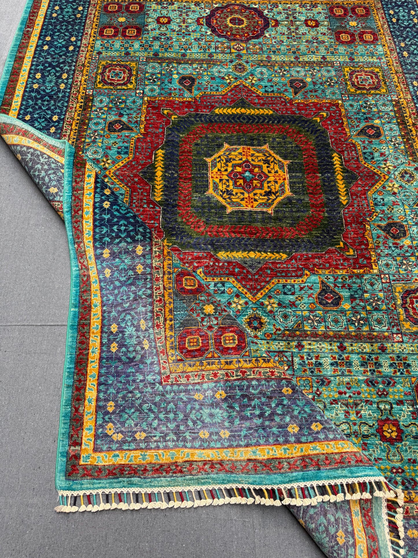 Handmade Modern Turkish Mamluk Rug,Unique Turkish Oriental Rug,5x8 One of kind living room rug,Modern living room rug,Modern bedroom rug