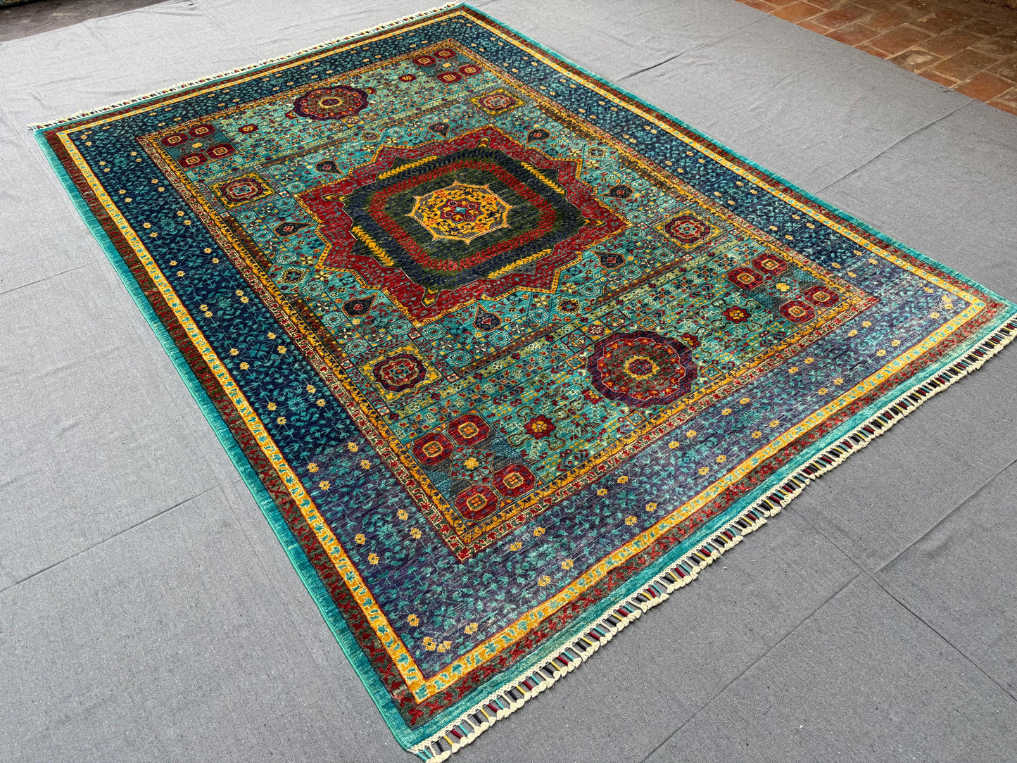 Handmade Modern Turkish Mamluk Rug,Unique Turkish Oriental Rug,5x8 One of kind living room rug,Modern living room rug,Modern bedroom rug