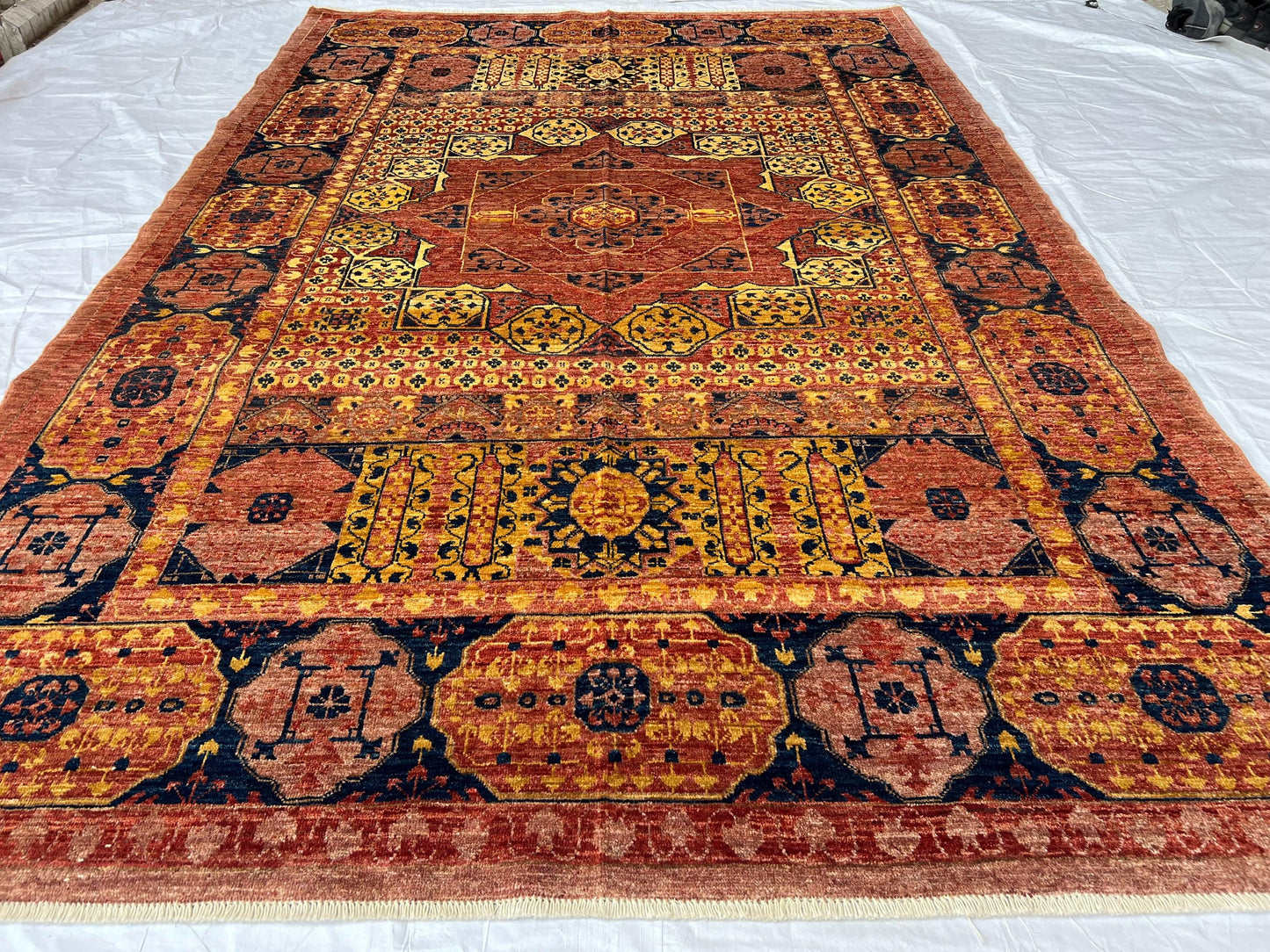 6x10 Rare Mamluk Persian Rug,Authentic Mamluk Oriental Rug,Luxury Mamluk Persian Carpet,Large Area rug,Vintage Turkish rug,living room rug.