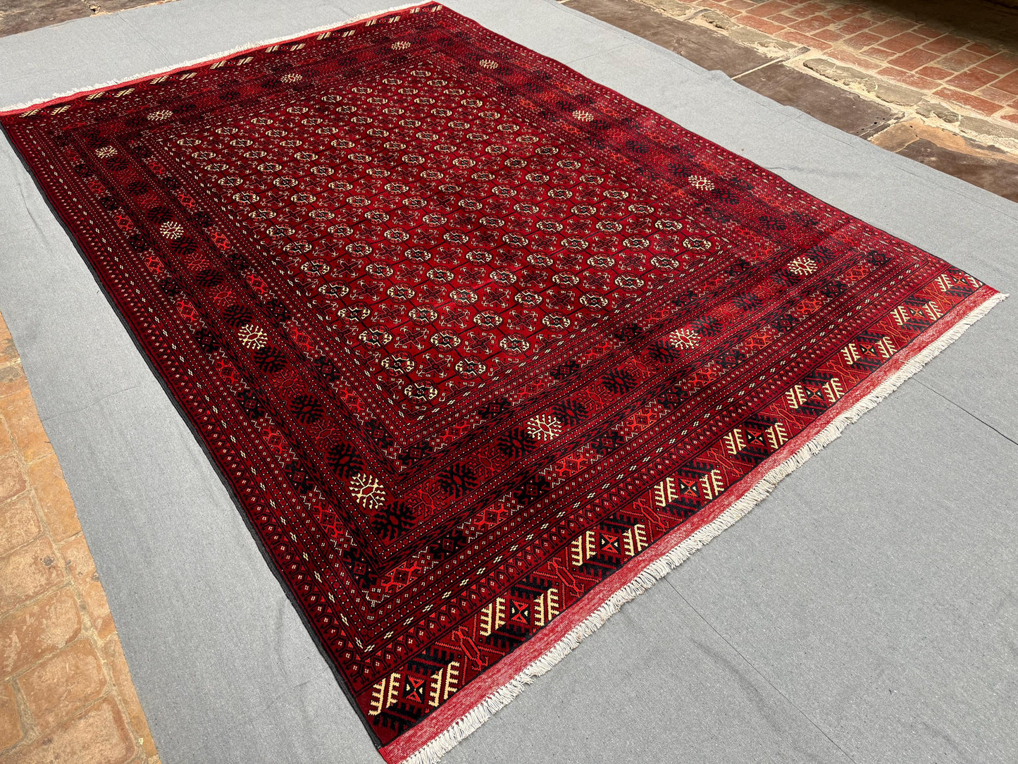 Traditional 7x10 Handmade Rug,Antique Style Area rug,Vintage Inspired Living room rug,Elegant Wool rug for Living Room,Afghan oriental rug