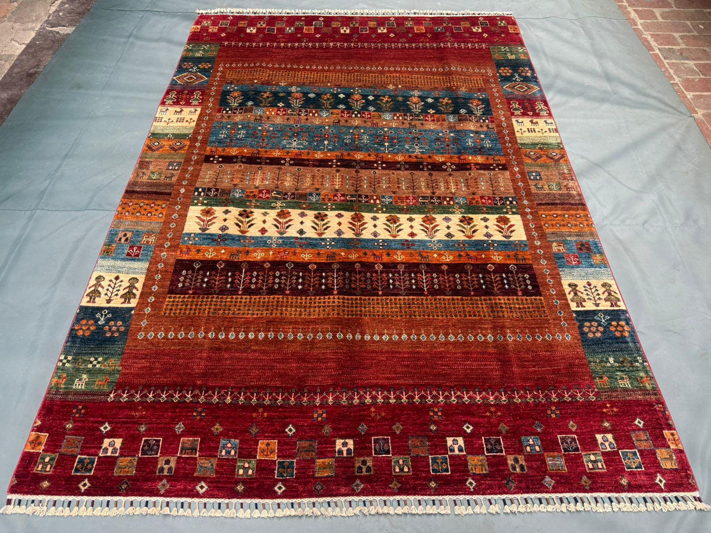 Handmade Gabbeh Rug,Luxury Persian Gabbeh Rug,Afghan Handmade area rug,Rustic Area Rug,Luxury Tribal Gabbeh Rug,Living room rug,Bedroom rug.