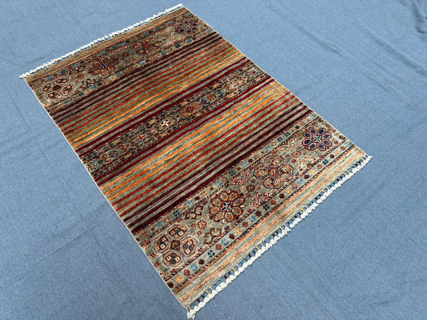 Tiny Handmade Neutral Beige Rug–Vintage-Style Afghan rug,Handmade Small Oriental Area Rug – Vibrant Persian Style, living room rug.